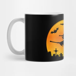 Spooky Moon Halloween Witch Monster Ghost Pumpkin Mug